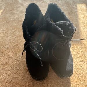 NWB YSL Shearling Booties